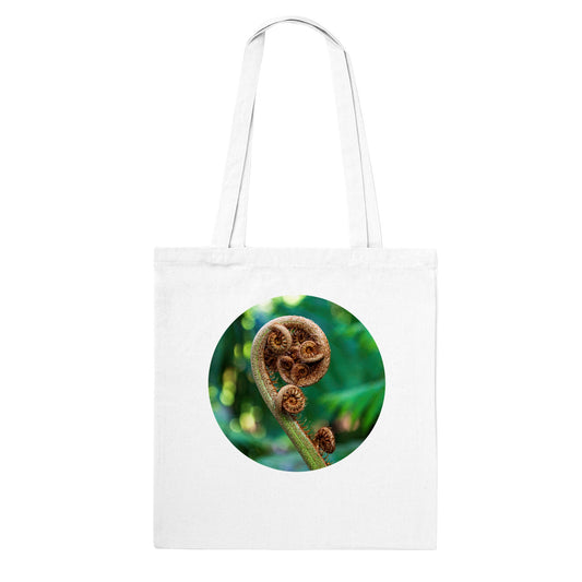 Fiddlehead spiral tote bag