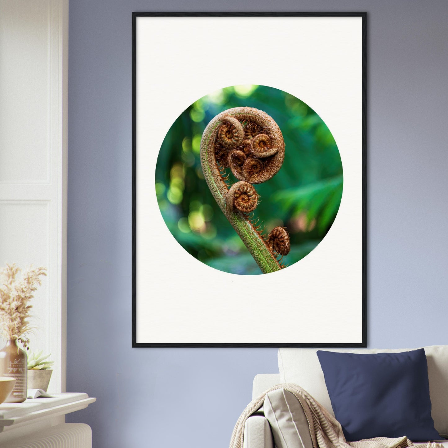 Fiddlehead spiral – circle