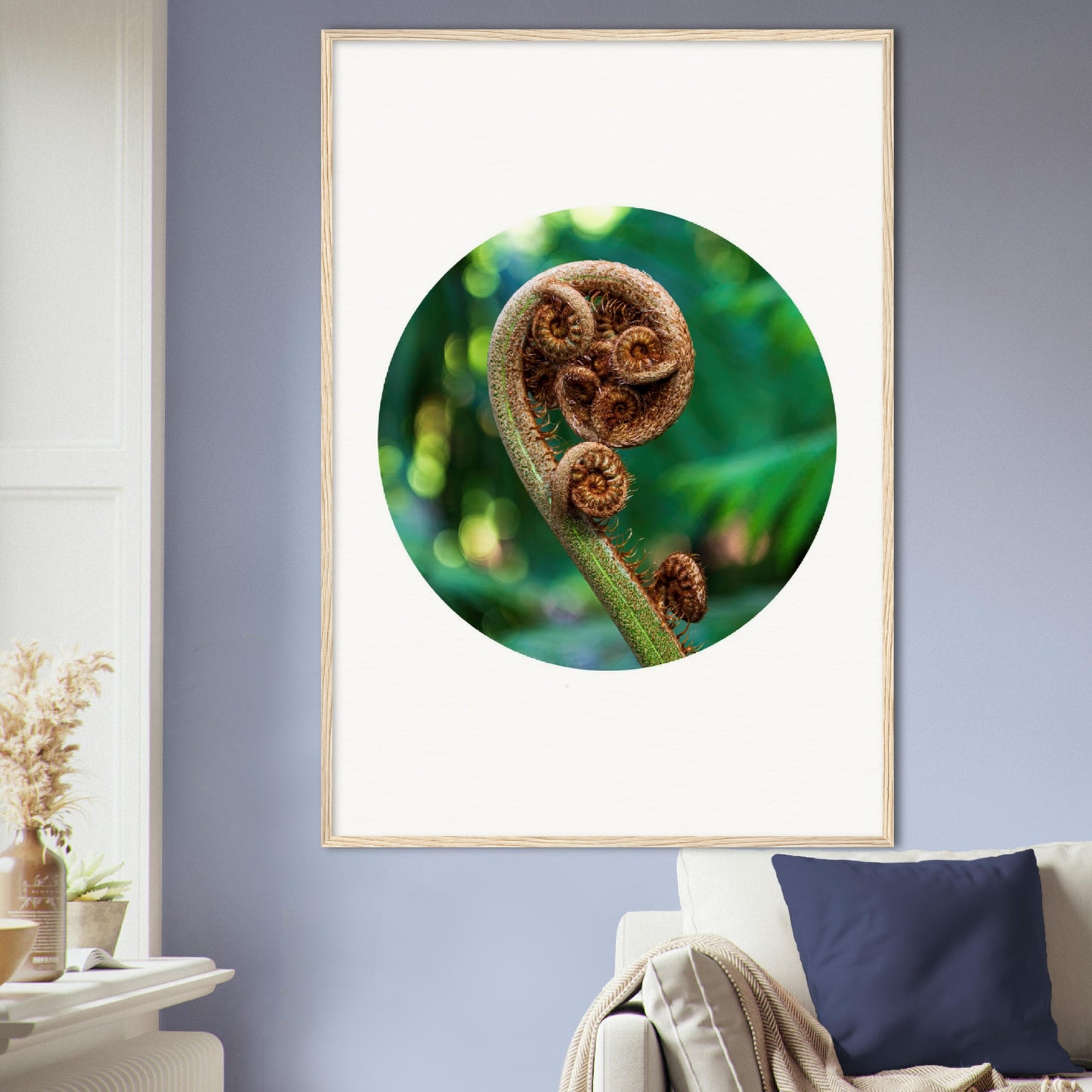 Fiddlehead spiral – circle