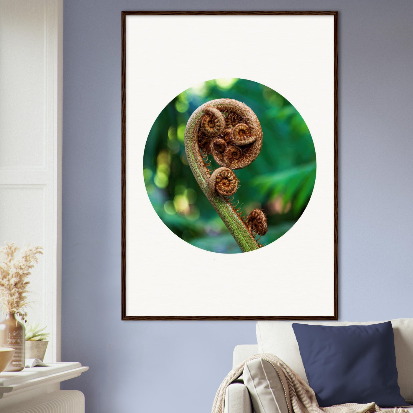 Fiddlehead spiral – circle